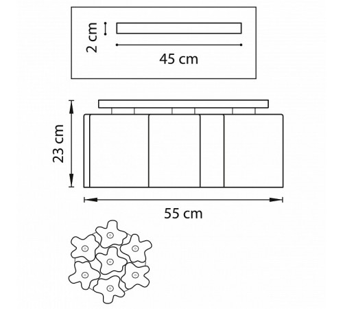 Потолочная люстра Lightstar Nubi Legno 802075 Потолочная люстра Lightstar Nubi Legno 802075