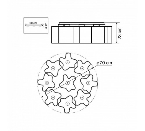 Потолочная люстра Lightstar Nubi 802090 Потолочная люстра Lightstar Nubi 802090