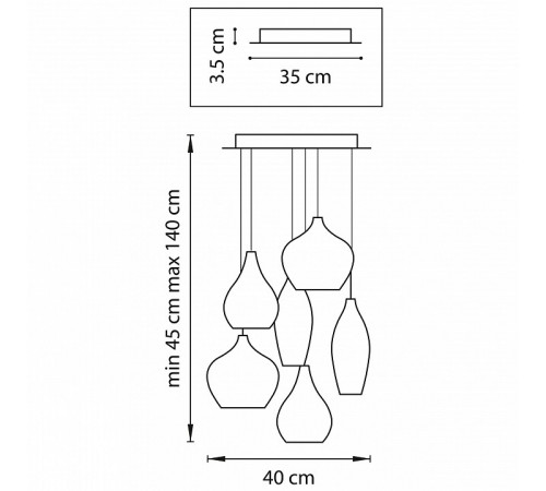Подвесная люстра Lightstar Pentola 803063