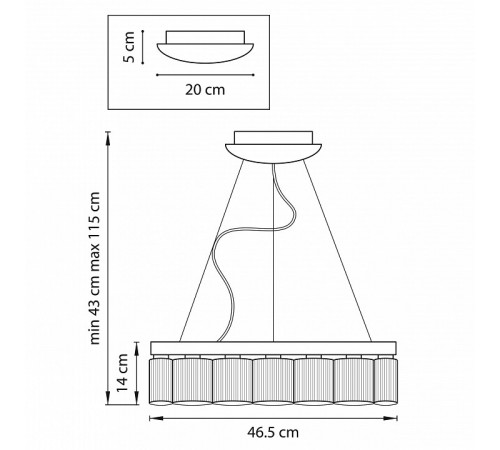 Подвесная светодиодная люстра Lightstar Nibbler 812126