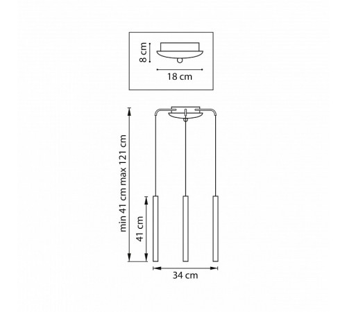 Подвесной светильник Lightstar Tubo L3T747247 Подвесной светильник Lightstar Tubo L3T747247