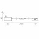 Блок питания с подводом питания Lightstar Linea (506005+506197) 48Вт DC24В 2А IP20 LP48W506197