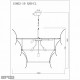 Подвесная люстра iLamp Gramercy 15602-19 ANB+CL