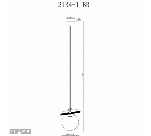 Бра iLamp Golden W2134-1 BR Бра iLamp Golden W2134-1 BR