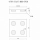 Потолочная люстра iLedex Link 4778-37x37 MBK+SGD