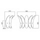 Настенный светильник iLamp Gramercy W15602-2 ANB+CL