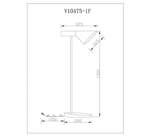 Торшер Moderli Turin V10475-1F Торшер Moderli Turin V10475-1F