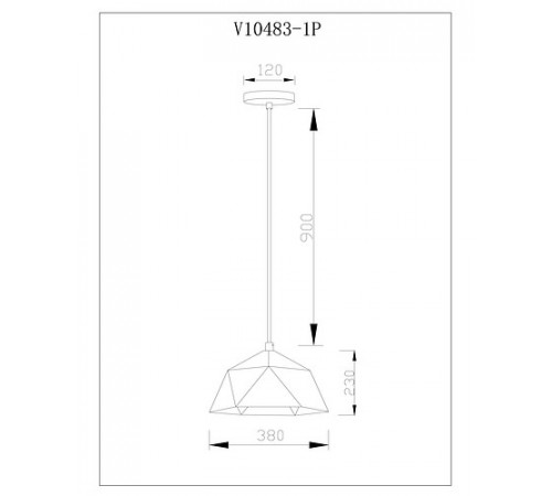 Подвесной светильник Moderli Genoa V10483-1P Подвесной светильник Moderli Genoa V10483-1P