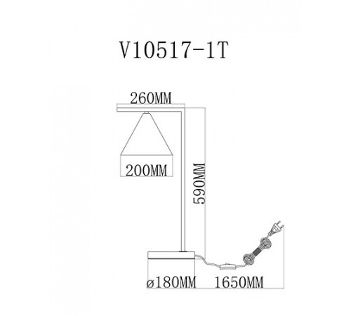 Настольная лампа Moderli Omaha V10517-1T Настольная лампа Moderli Omaha V10517-1T