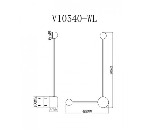 Настенный светильник Moderli Provo V10540-WL