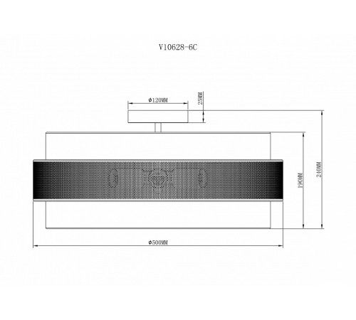 Потолочный светильник Moderli Gela V10628-6C Потолочный светильник Moderli Gela V10628-6C