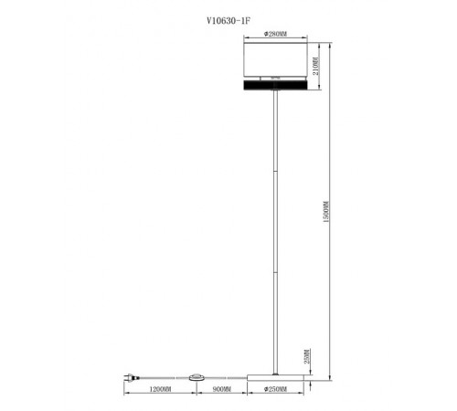 Торшер Moderli Gela V10630-1F Торшер Moderli Gela V10630-1F