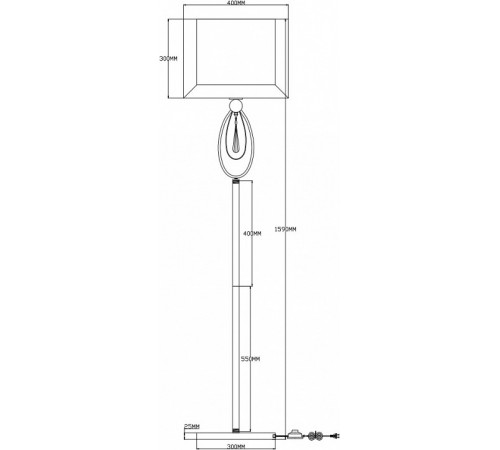 Торшер Moderli Dark V2581-1F Торшер Moderli Dark V2581-1F