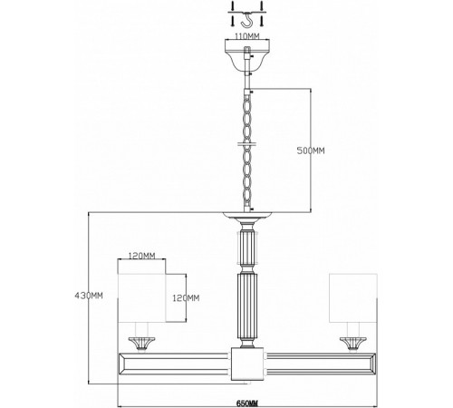 Подвесная люстра Moderli Katar V2622-5P Подвесная люстра Moderli Katar V2622-5P