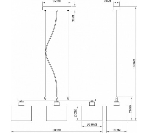 Подвесная люстра Moderli Room V2731-3P Подвесная люстра Moderli Room V2731-3P