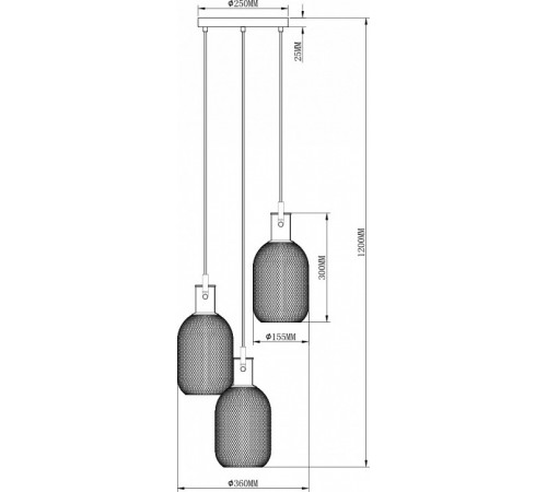 Подвесная люстра Moderli Alina V2802-3P Подвесная люстра Moderli Alina V2802-3P