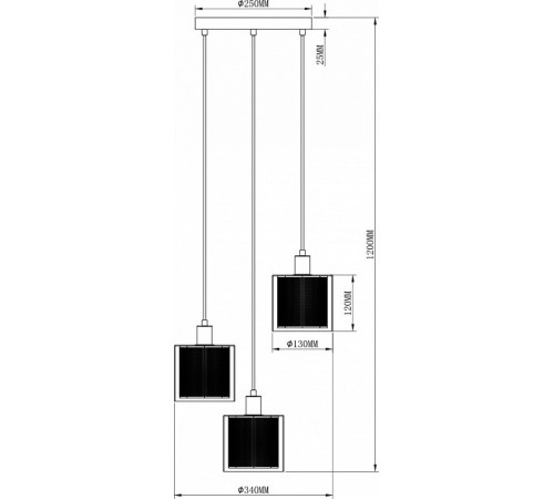 Подвесная люстра Moderli Brizzi V2871-3P