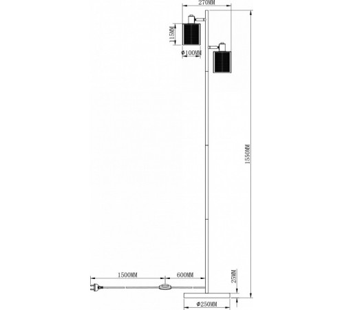 Торшер Moderli Suspent V3061-2F Торшер Moderli Suspent V3061-2F