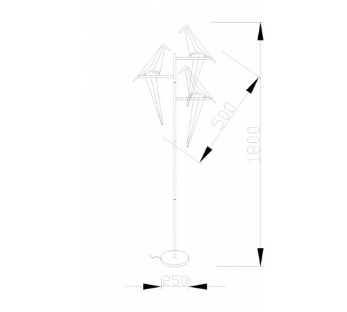 Торшер Moderli Birds V3075-3FL Торшер Moderli Birds V3075-3FL