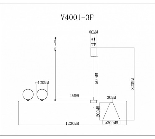 Подвесная люстра Moderli Holly V4001-3P Подвесная люстра Moderli Holly V4001-3P
