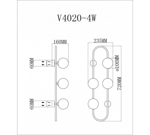 Бра Moderli Krona V4020-4W Бра Moderli Krona V4020-4W