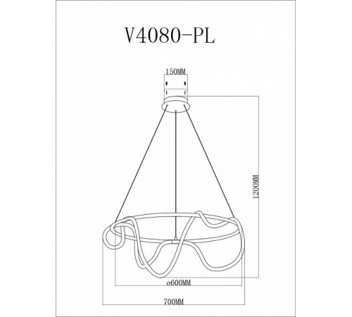 Подвесной светодиодный светильник Moderli True V4080-PL Подвесной светодиодный светильник Moderli True V4080-PL
