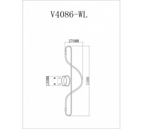Настенный светильник Moderli True V4086-WL