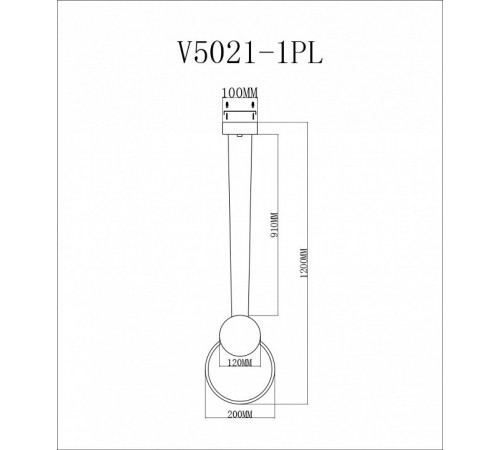 Подвесной светодиодный светильник Moderli Store V5021-1PL Подвесной светодиодный светильник Moderli Store V5021-1PL