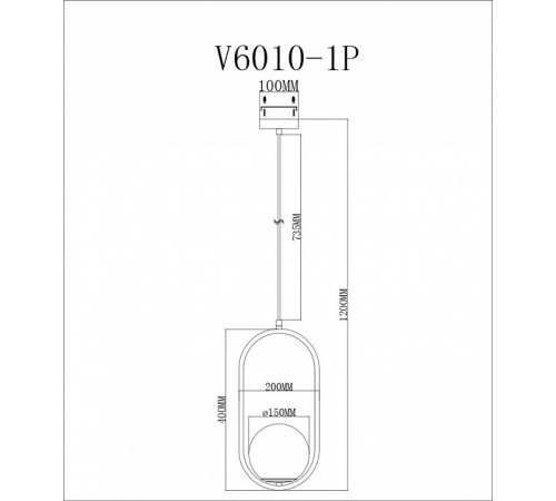 Подвесной светильник Moderli Klaster V6010-1P