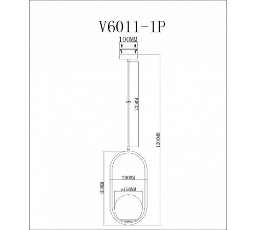 Подвесной светильник Moderli Klaster V6011-1P