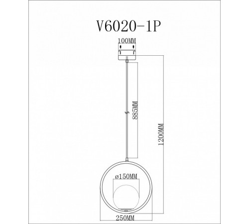 Подвесной светильник Moderli Barocco V6020-1P