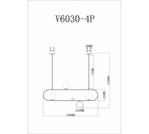 Подвесная люстра Moderli Miya V6030-4P Подвесная люстра Moderli Miya V6030-4P
