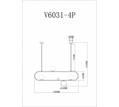 Подвесная люстра Moderli Miya V6031-4P Подвесная люстра Moderli Miya V6031-4P