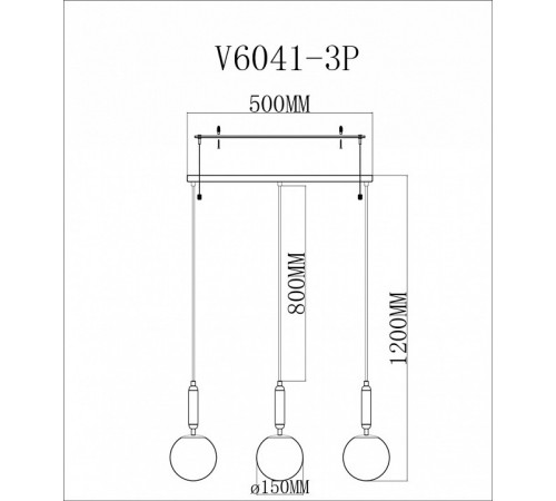 Подвесной светильник Moderli Scrumbel V6041-3P Подвесной светильник Moderli Scrumbel V6041-3P
