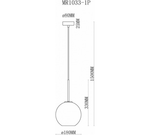 Подвесной светильник MyFar Stiven MR1033-1P Подвесной светильник MyFar Stiven MR1033-1P
