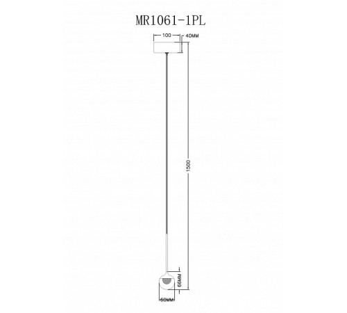 Подвесной светильник Myfar Kollins MR1061-1PL