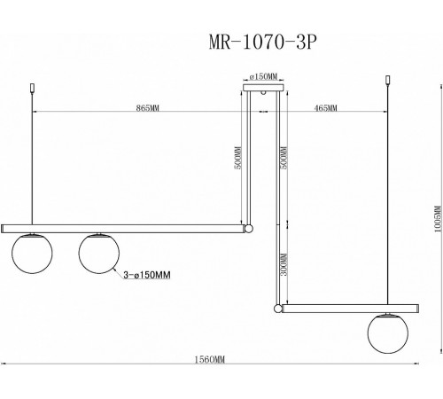 Подвесной светильник MyFar Jenifer MR1070-3P Подвесной светильник MyFar Jenifer MR1070-3P