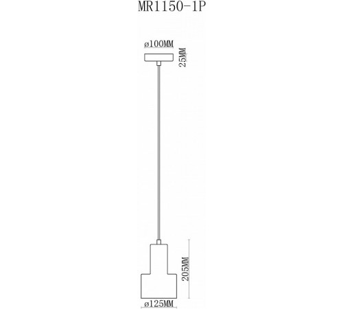 Подвесной светильник MyFar Lima MR1150-1P