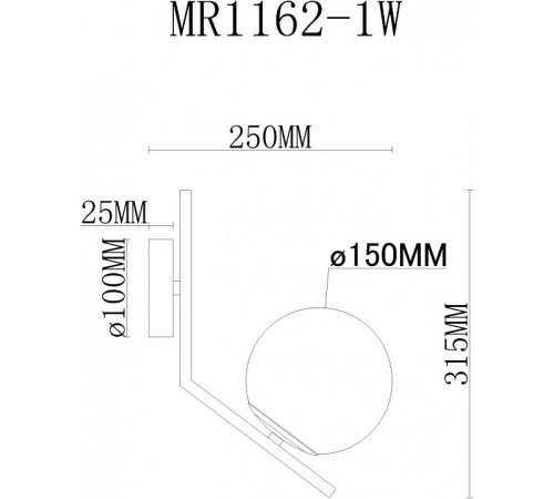 Бра MyFar Pierre MR1162-1W Бра MyFar Pierre MR1162-1W