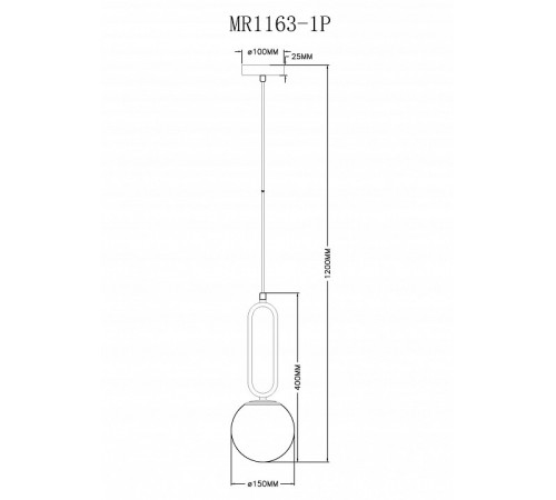 Подвесной светильник Myfar Pierre MR1163-1P Подвесной светильник Myfar Pierre MR1163-1P