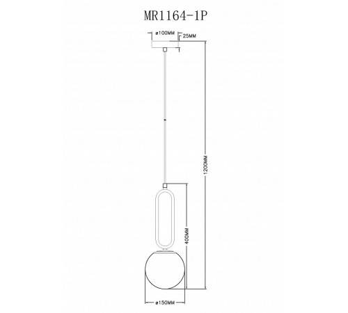 Подвесной светильник Myfar Pierre MR1164-1P Подвесной светильник Myfar Pierre MR1164-1P