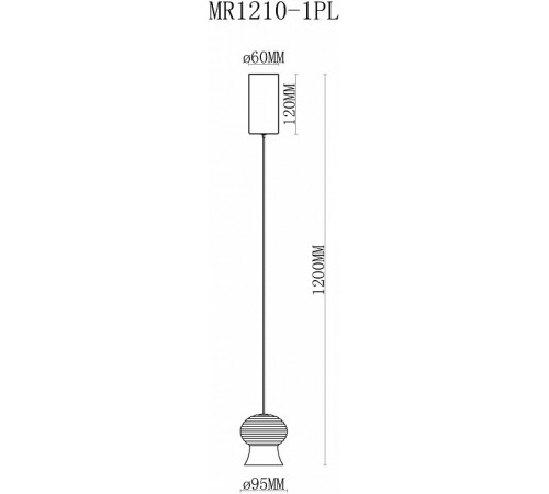 Подвесной светильник MyFar Jane MR1210-1PL Подвесной светильник MyFar Jane MR1210-1PL