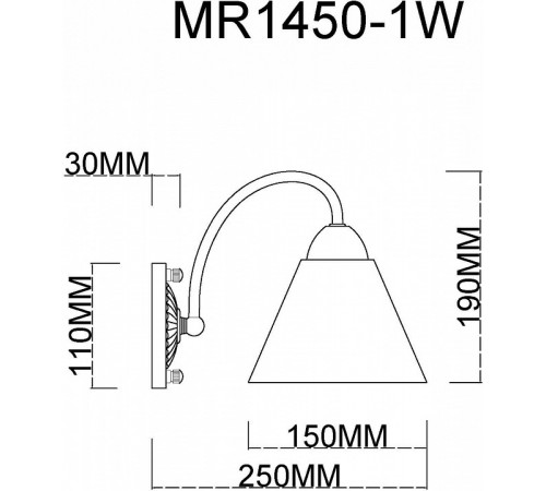 Бра MyFar Anna MR1450-1W