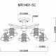 Потолочная люстра MyFar Lisa MR1481-5C