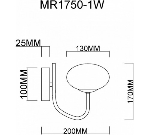 Бра MyFar Scott MR1750-1W Бра MyFar Scott MR1750-1W