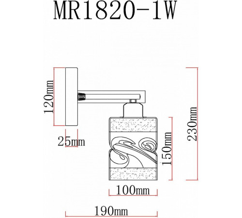 Бра MyFar Olivia MR1820-1W Бра MyFar Olivia MR1820-1W