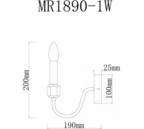 Бра MyFar Lena MR1890-1W