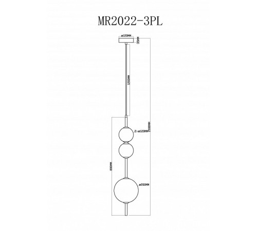 Подвесной светильник Myfar Violla MR2022-3PL Подвесной светильник Myfar Violla MR2022-3PL