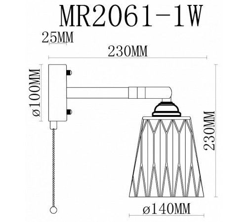 Спот MyFar Natalie MR2061-1W Спот MyFar Natalie MR2061-1W