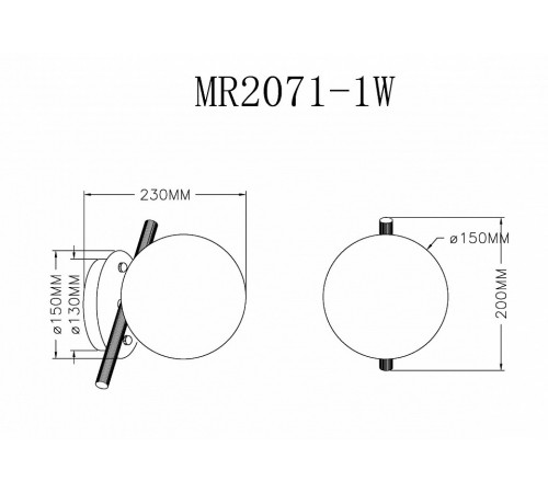 Бра Myfar Francis MR2071-1W